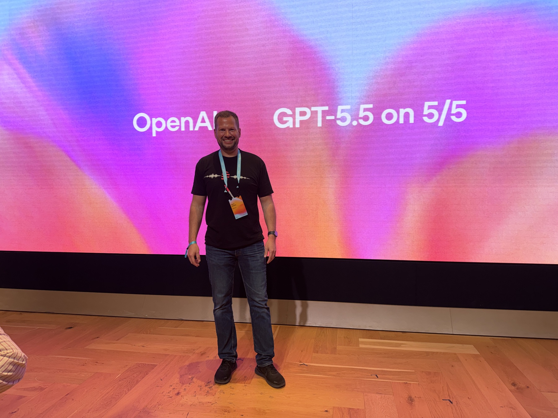 Aaron Makelky at OpenAI Headquarters